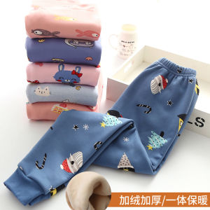 ชุดชั้นในเด็กกางเกงวอร์มบุขนกํามะหยี่หนาพิเศษกางเกงกันหนาวสําหรับเด็กวัย5-12ขวบเด็กผู้หญิงเด็กผู้ชายกางเกงบุขนกางเกงตัวใน