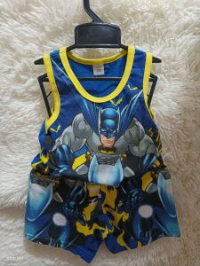 Cotton  terno/Sando  for Kids random  Character