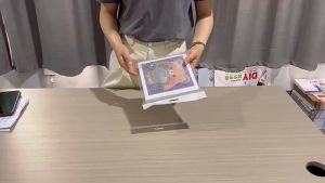 730Baby 30x30cm 5D Diy Diamond Painting Aesthetic Anime Big Eye Girl with Photo Frame Colorful Wall Art Handmade Picture Full Round Diamond Gift