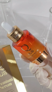 เซรั่มคิว คิวรัสส์พรีเมียมเซรั่ม โฉมใหม่ล่าสุด สูตรใหม่แพ็คเกจใหม่ เพื่อนคุณสมบัติของร้าน