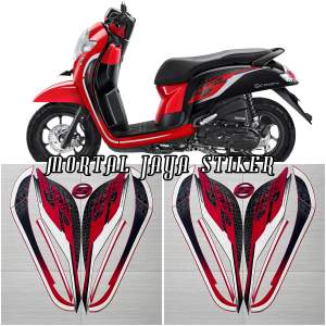 STIKER STRIPING LIS LES BODY MOTOR SCOOPY SPORTY 2019 2020