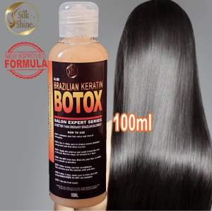 Silk Shine Brazilian Keratin Botox 500ml - Original Hair Treatment with 80% Straightening Formula. Smooth shiny straight hair. Salon expert series. 500ml.