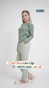 [Mua 3 giảm 20% mua 2 giảm 15%] BỘ PHỐI QUẦN NỈ VỚI ÁO THUN DÀI TAY CO GIÃN TỐT CHO THU ĐÔNG BTD112S11