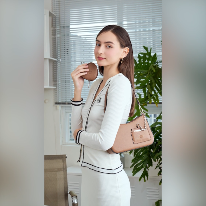 Túi LATA (Thời trang nữ Vintage phối ví trái tim kèm gương mini size 24 ...