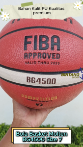 Bola Basket BG4500 Size7 Bahan Kulit PU Kualitas Terbaik