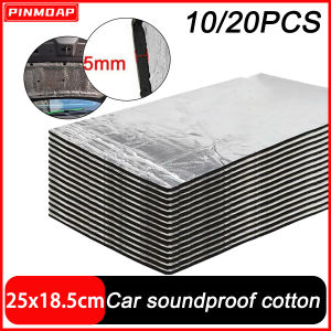 5mm Self-Adhesive Car Soundproof Foam Cotton Home Deadening Insulation Pads Sound Absorbing Cotton Anti Noise Sponge 25x18.5cm