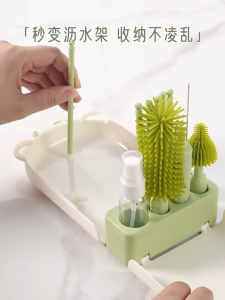 Baby Bottle Cleaner Brush Set Portable Travel Bottle Cleaner Kit Berus Botol