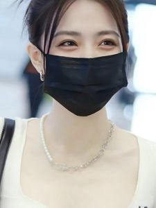 Xu Lu Same Pearl Necklace for Women Patchwork Special-Interest Design Fancy Clavicle Chain Neck Chain Sweater Chain Personality Sweater