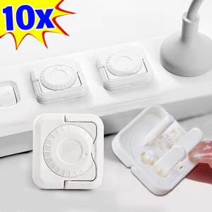 YESPERY 10ชิ้นที่คลุมช่องระบายมาตรฐานอเมริกาสำหรับเด็กหัดเดินป้องกันความปลอดภัยของเด็ก