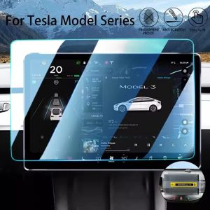Scratch Resistant Anti Glare Dashboard Navigation Screen Protector Clear Tempered Glass Screen Protector for Tesla Model 3