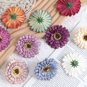 10Pcs 6CM Silk Artificial Flowers Head For Home Decor Wedding Marriage Decoration Fake Flowers DIY Craft Garland Gift Accessory