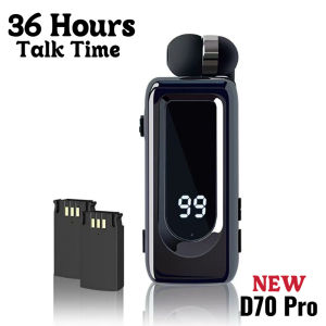 D70Pro Business Bluetooth 5.4 Earphones 36 Hours of Call/Music Dual Battery  Noise Reduction Wireless Earphon K55 F920 K65K8 8