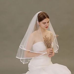 Bride Veil Kerudung Pengantin Putih Aksesoris Jilbab Pengantin Wedding Veil Hijab Perlengkapan Wedding