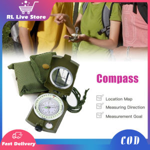 Tactical Compass Camping Survival Compass With Lanyard Military Sighting Clinometer Navigation Equipment For Hiking