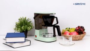 [เหลือเพียง 450.-]Alectric Coffee Maker เครื่องชงกาแฟอัตโนมัติ 1.25L. รุ่น 6C - รับประกันสินค้า 3 ปี เครื่องชงกาแฟ - Lazada