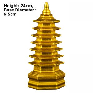 Mini Gold Cultural Tower Ceramic Decor 7 Layers