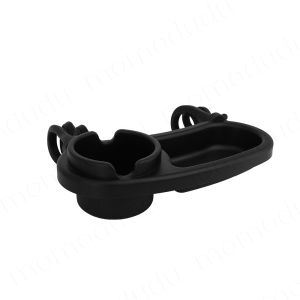 Universal Stroller Tray with Cup Holder Silicone Grip Arms 2-in-1 Snack Station Attachment for Baby and Toddler