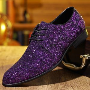 GRAZIA Fashion Italian handmade rhinestone leather shoes mens casual leather hair stylist bean shoes fashion