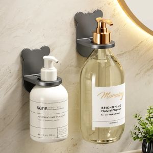 2/5PCS Universal Adjustable Shower Gel Bottle Rack Wall Mounted Shampoo Bottle Holder Bathroom Accessories Device