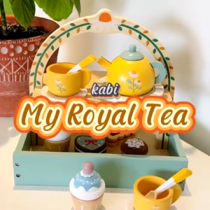 KABI My Royal Tea Pretend Play Wooden Dessert Toy for Kids