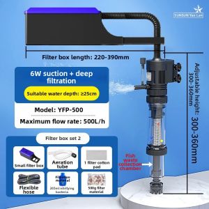 sunsun | 3-in-1 Fecal Collection Fish Tank Filter Pump