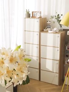 4/5 layer simple locker cabinet organizer Wood Cabinet Storage Cabinet for Home Furniture Practical Cabinet