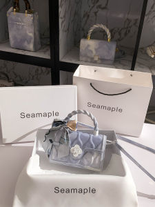 Elegant Leather Crossbody Bag Womens Handbag Shoulder Bag Small Square Design Luxury Feel Medium Youth Suitable Magnetic Buckle