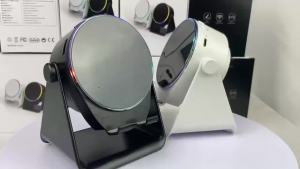 Kebidumei | KEBIDUMEI 4 in 1 Induction Bluetooth Speaker with Phone Stand Magnetic Speaker RGB Colorful Wireless Speaker for Home Office