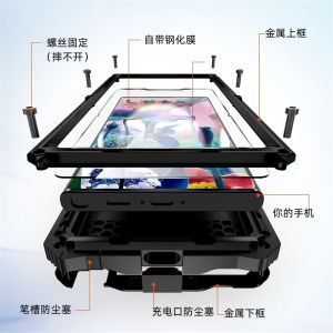 เคสโทรศัพท์แบบป้องกัน 3 ด้านสำหรับ Samsung S25 Ultra ด้านนอกทำจากโลหะ ด้านในทำจากยาง ป้องกันการตกหล่น ป้องกันรอยขีดข่วน ป้องกันการระเบิด