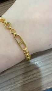 Poh Heng Jewellery 22K Belcher Link Chain Bracelet in Yellow Gold [Price By Weight]