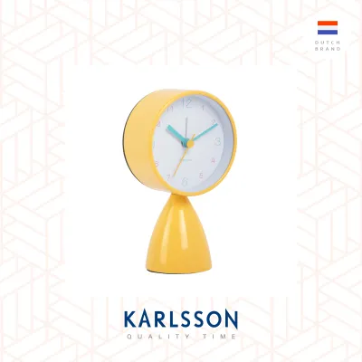 Karlsson Alarm clock Funky Vibes bright yellow Design by: Studio DiscoDip.
