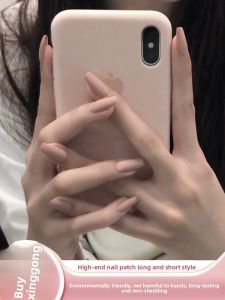 MONLEYTA | Handmade Nail Art Patch Short Length Nail Cover Autumn Winter New Arrival Fashionable Manicure Finished Product Nail Sticker