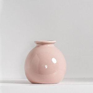 Ins Style Mini Ceramic Vase Set with Artificial Fake Flowers Desktop Ornament for Home Bedroom Dried Floral Decor Accessory