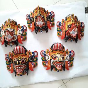 Hiasan dinding kayu Topeng Garuda Gajah Bruaga Naga bali kerajinan ukiran handmade