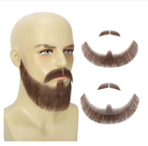 Costume Fake Beard Full Face Mask Escape Room Role Play Decoration CS Prop Halloween Big Beard Facial Hair Simulation Tool