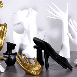 Resin Necklace Earring Display Mannequin Bust for Women Stable Base Easy to Use Jewelry Holder