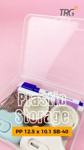 TRG Plastic Storage Box PP 12.5 x 10.1 SB-40 - Tempat Penyimpanan Kotak Plastik Kecil Serbaguna 125 x 101 cm TRG