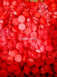 (100 Biji) Tutup Botol Kecap / Tutup Botol Limun / Tutup plastik donat botol kecap limun bir bener jamu sauce polos