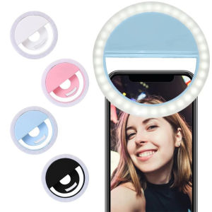 LED Selfie Ring Light USB Charge LED Selfie Fill Light Mobile Phone Photo Video Shooting For iPhone Samsung Xiaomi Realme Tecno