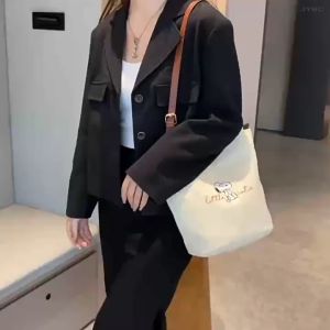 TOP WOMEN PH Korean Style Snoopy Print Casual Canvas Tote Bag for Women Sling Street Style Bag School Season