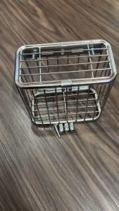 Rổ Inox Mini có nắp chế gắn nhiều dòng xe