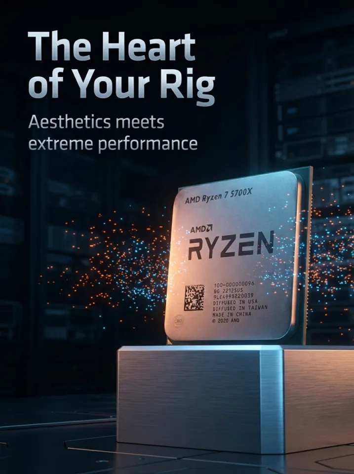 CPU AMD Ryzen 7 5700X CPU AM4 AMD | Ryzen7 5700X Zen3 AM4 Desktop Processor 8‑Core 16‑Thread 7NM