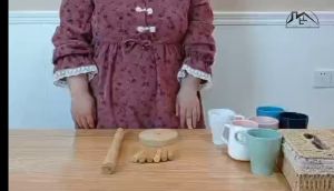 1 PCS Wooden Coffee Tea Cup Holder 6 Hooks Mug Kitchen Drying Cups Rack Coffee Cups Display Organizer Shelf Kitchen Organizers