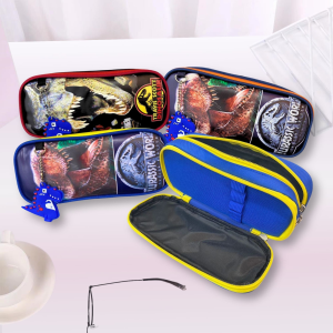 < 8815 > Pencil Case Kotak Pensel Dinosaur Collection / Design T-Rex Jurassic Park Boy Kanak-Kanak Cartoon / Stationery
