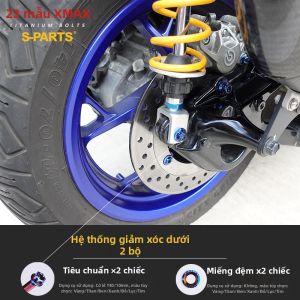 s-parts | Phụ Tùng Đổi Mới cho Yamaha XMAX300 2023 Bàn Đạp Hợp Kim Titan