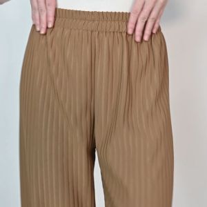 QUEENTIN Celana Panjang Kulot Wanita 0107 Stretch Hornet Knit Polos