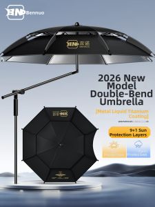 BENNUO | New Dual Bend Cane Umbrella for Outdoor Fishing