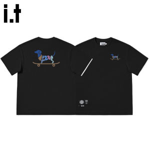 izzue | New Fun Printed Illusion Two-Piece Cotton T-Shirt