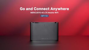 Mercusys MT110 4G LTE Mobile Wi-Fi with 150 Mbps Fast WiFi Speed and 2200mAh Long Usage Battery for 10 Hours