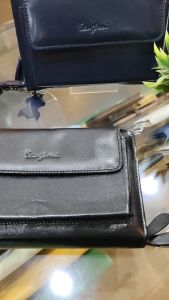 Tas Genggam Clutch Bag Pria Kulit Sapi Asli Karl Sangkoni MJ TA-54